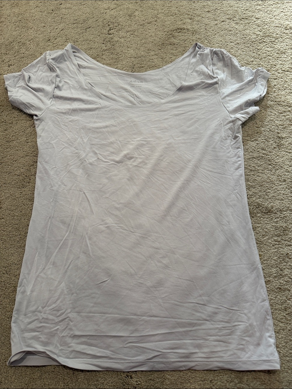 Women’s Scoop Neck Short Sleeve Tee in Light Gray